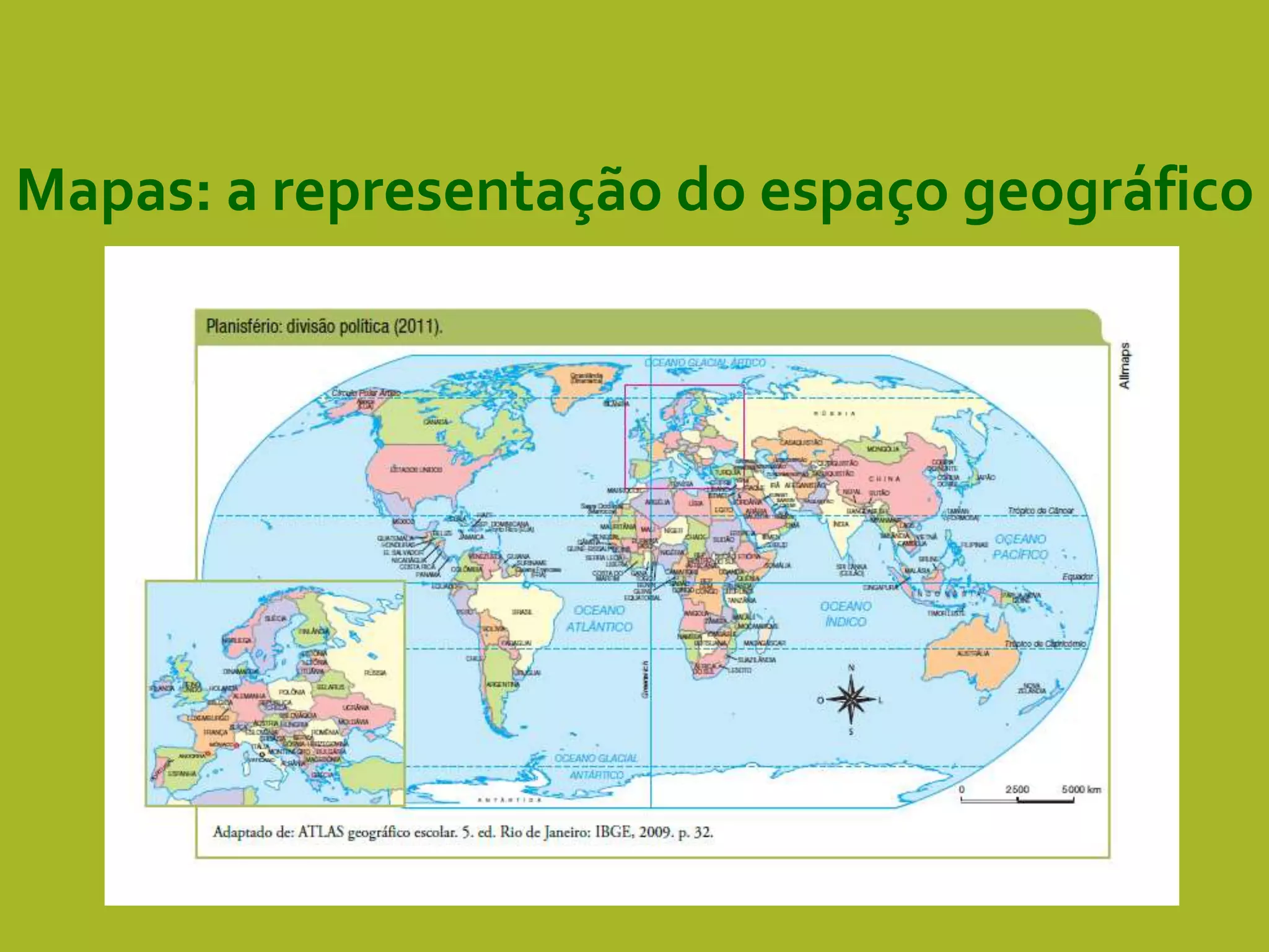 5 mapas- a-representacao_do_espaco_geografico | PPT