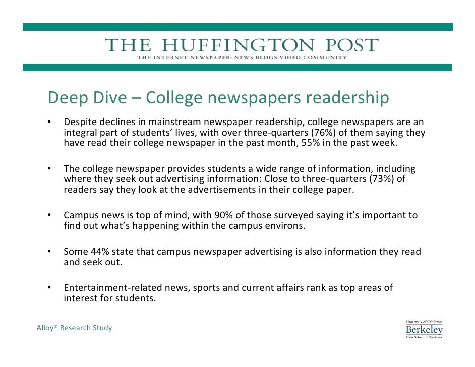 Huffington Post Secondary Research