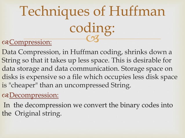 Huffman Coding | PPTX