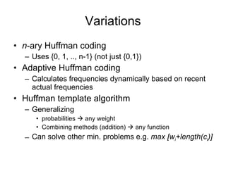 Huffman coding | PPT