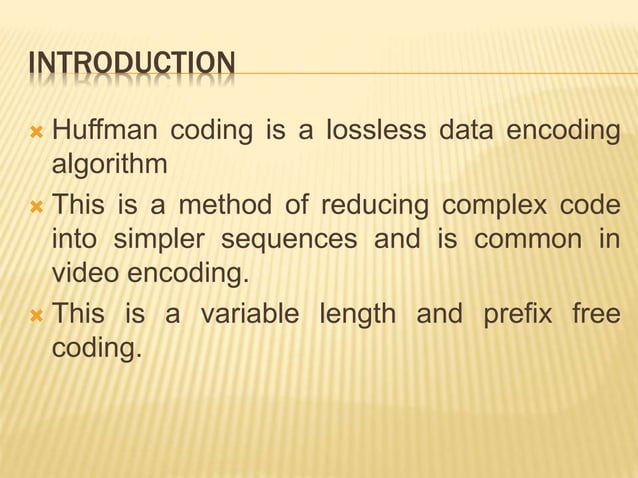 Huffman coding | PPT