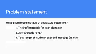 Huffman ppt | PPT