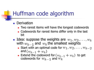 HuffmanStudent.ppt used to show how huffman code | PPT