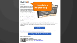1. Konsistenz
im Branding
 