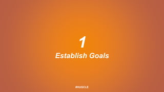 1
Establish Goals
#HUGCLE
 