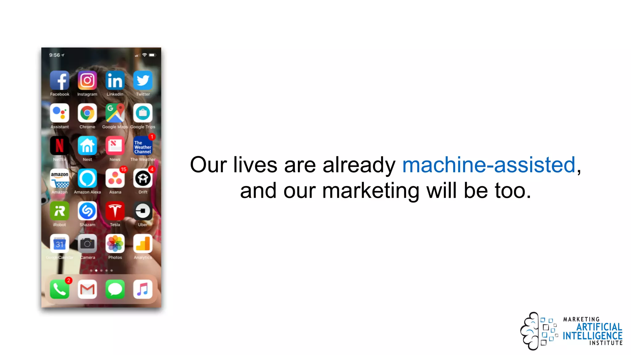 Our lives are already machine-assisted,
and our marketing will be too.
 