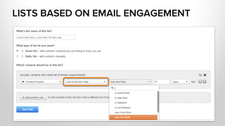 LISTS BASED ON EMAIL ENGAGEMENT
 