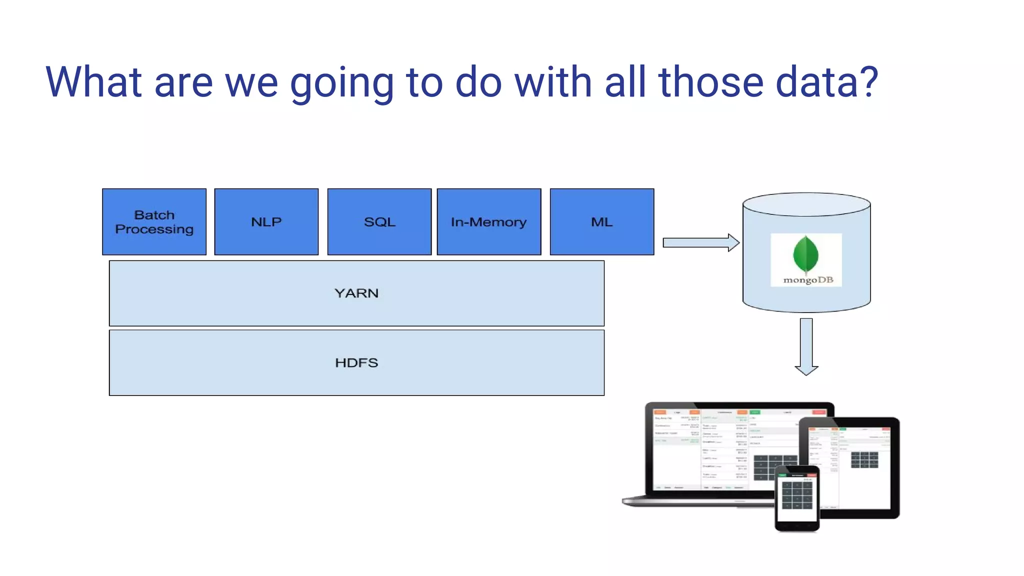 What are we going to do with all those data? 