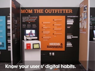 Know your user s’ digital habits.
Redesign of UnderArmour.com.
 