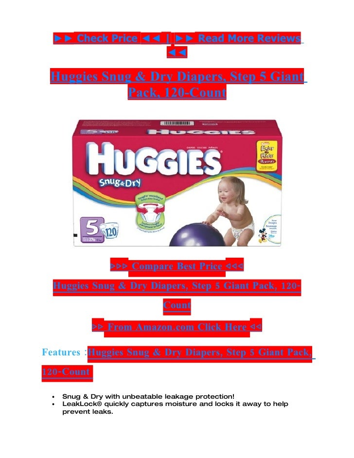 huggies snug & dry