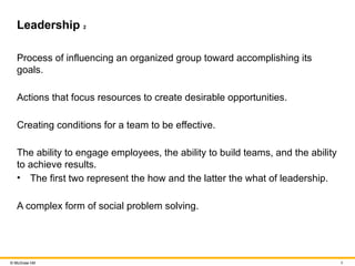what do we mean by leadership. McGraw Hill | PPTX