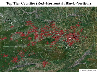 Top Tier Counties (Red=Horizontal; Black=Vertical)
© Hughes GSR Inc, 2013
 