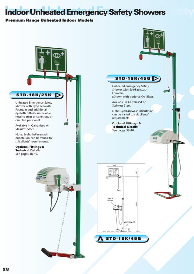 Hughes Safety Showers Indoor Showers Brochure