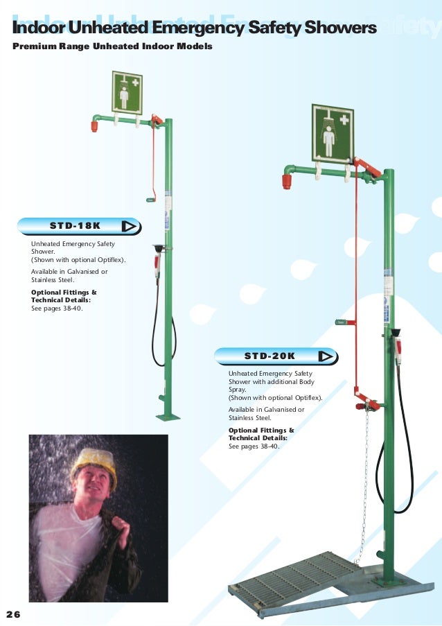 Hughes Safety Showers Indoor Showers Brochure