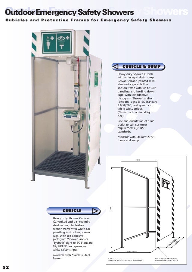 Hughes Safety Showers Outdoor Showers Brochures