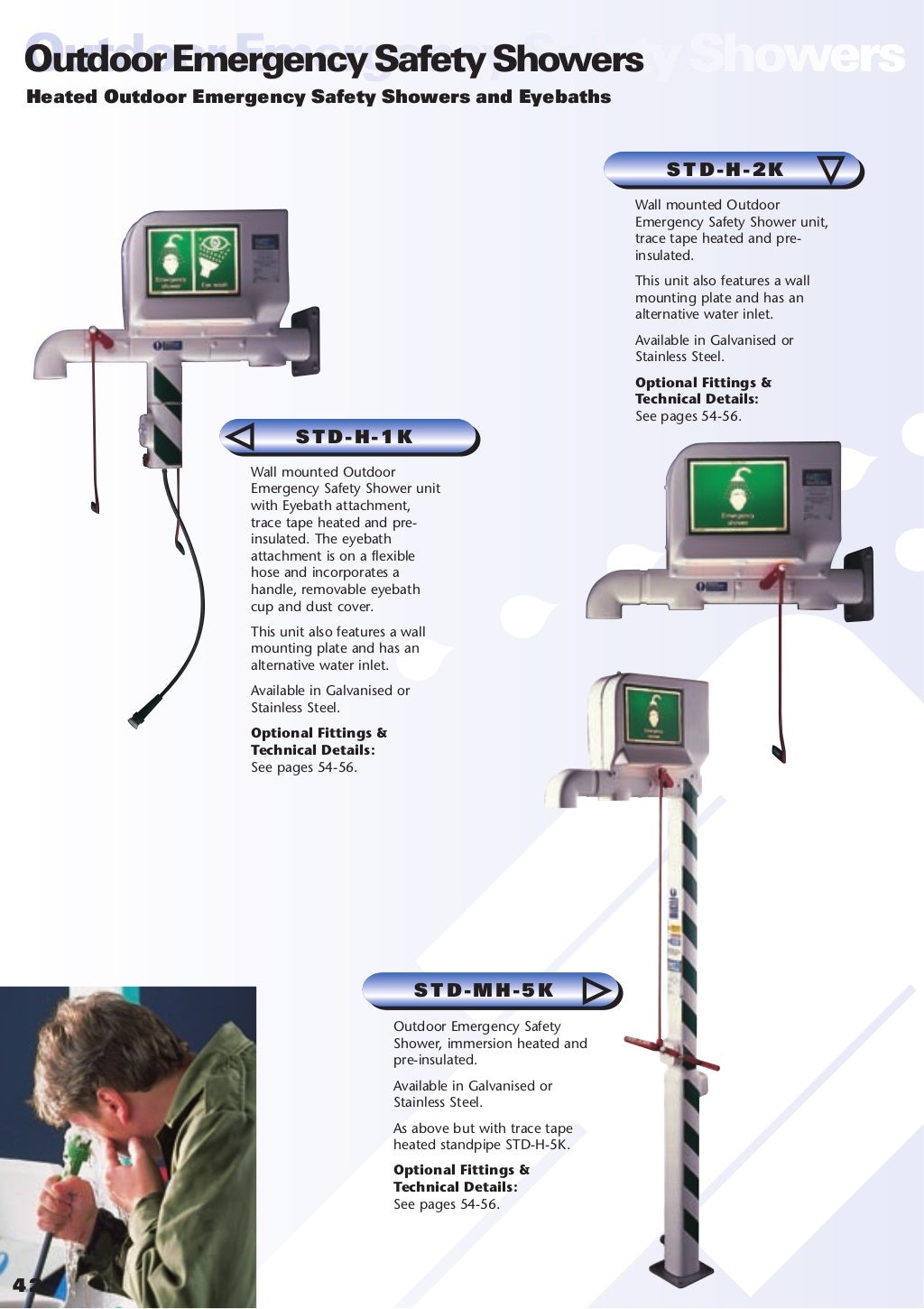 Hughes Safety Showers Outdoor Showers Brochures