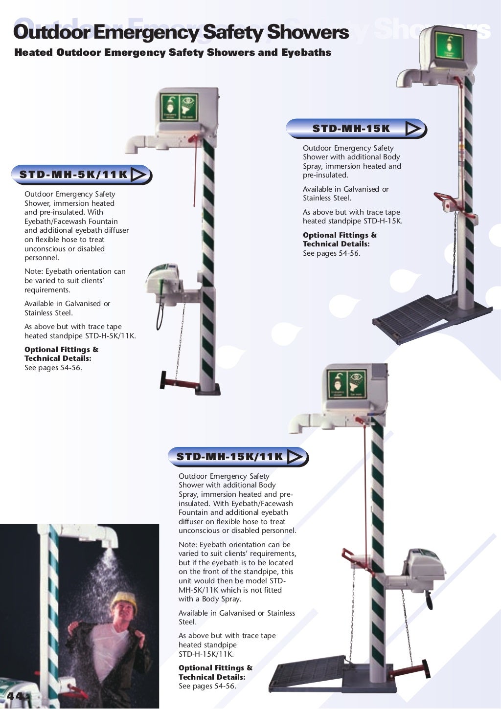 Hughes Safety Showers Outdoor Showers Brochures