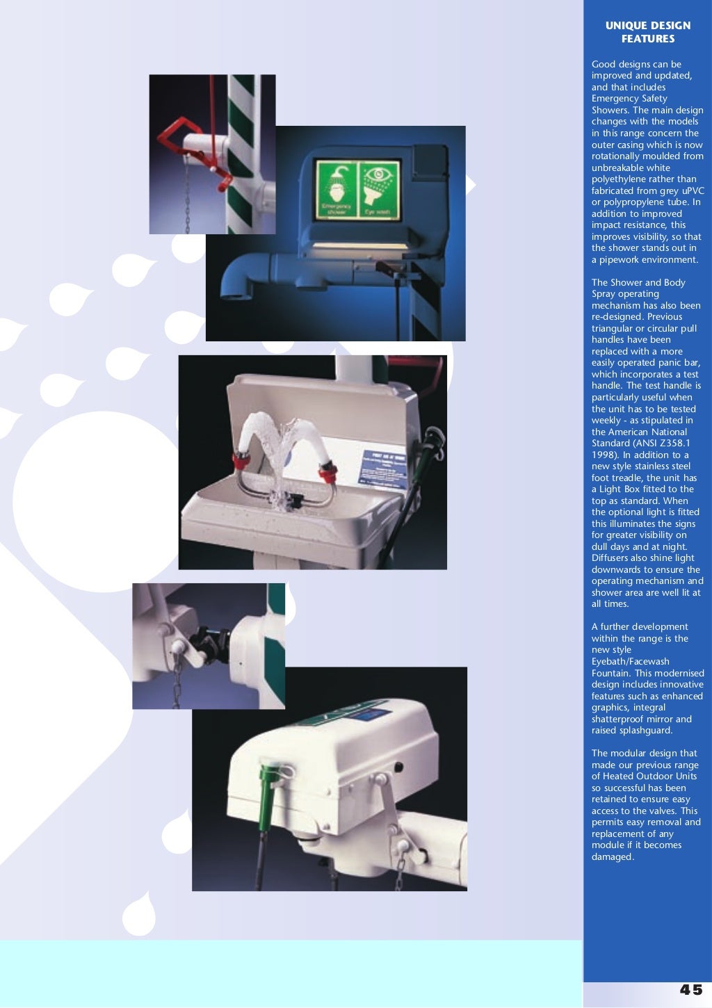 Hughes Safety Showers Outdoor Showers Brochures