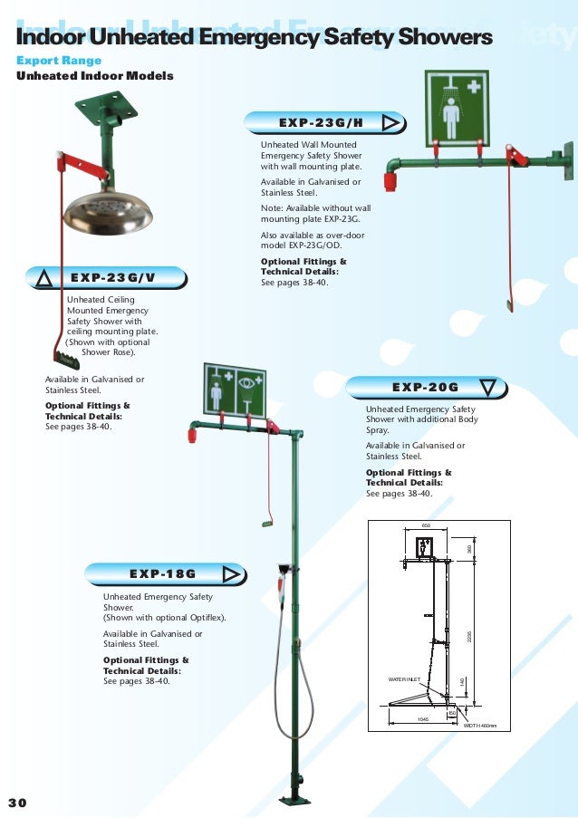 Hughes Emergency Safety Showers & Eyebaths Definitive Catalogue