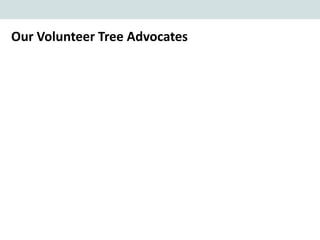 “Growing Savvy Tree Advocates: Citizen Advocate Handbook and Strategy ...