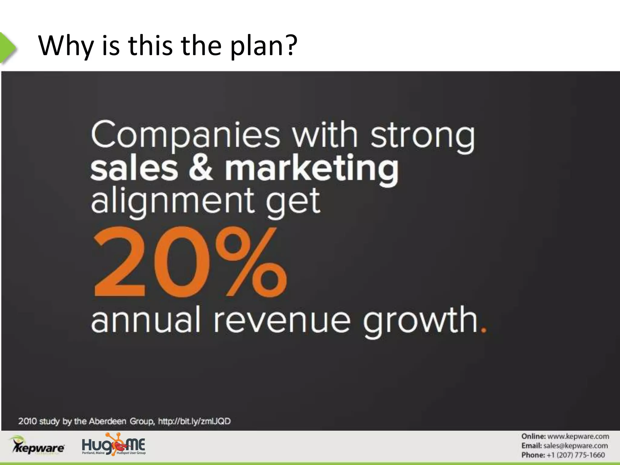 Why is this the plan?
 