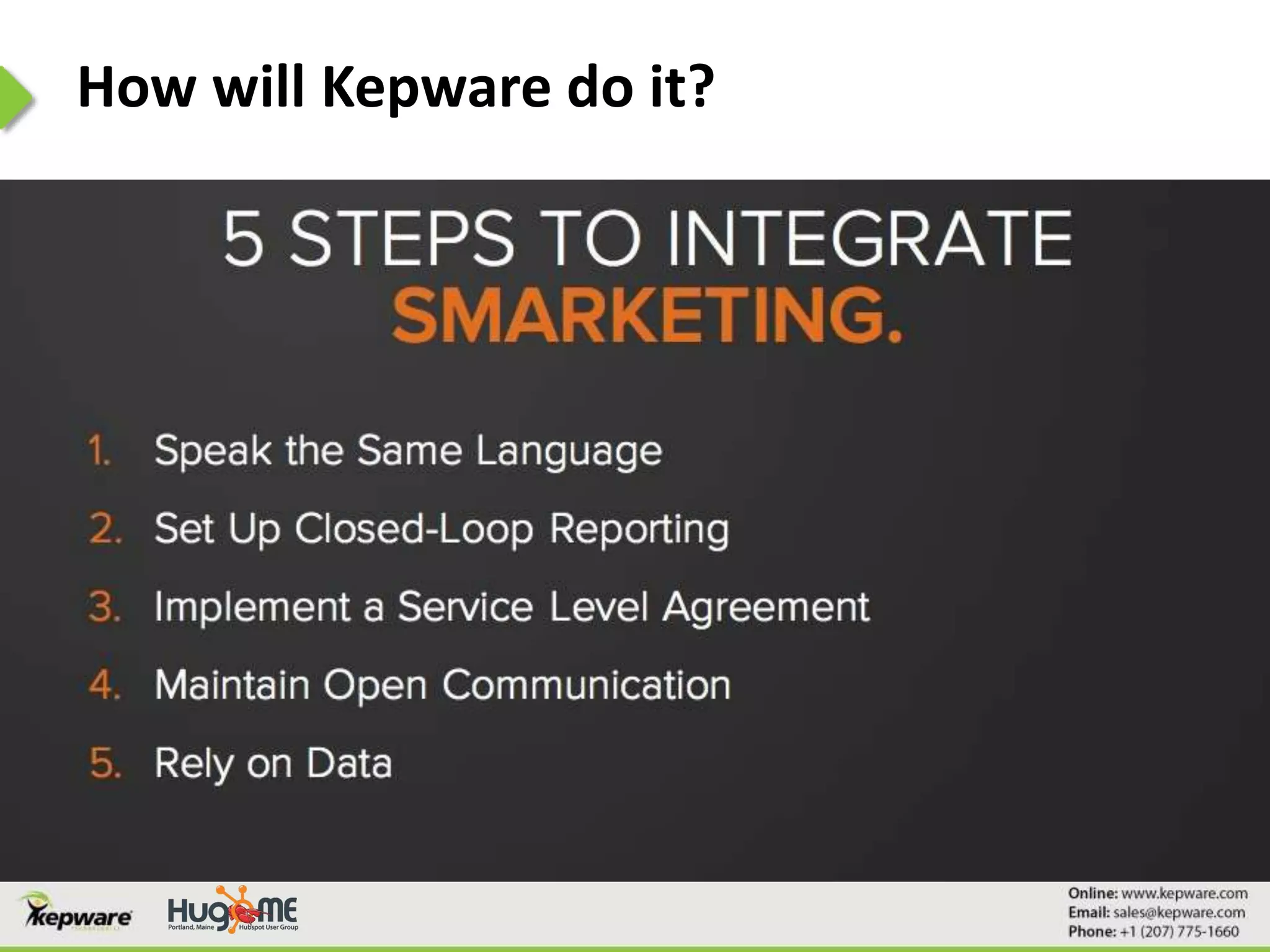 How will Kepware do it?
 
