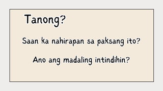 Sentences In Filipino Comprehensive Guide to Types of Sentences in Filipino Language | PDF