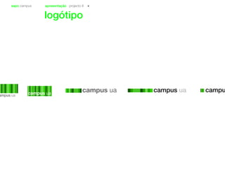 sapo campus apresentação projecto II
logótipo
campus uaampus ua
 