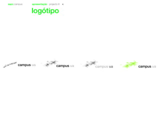 sapo campus apresentação projecto II
logótipo
 