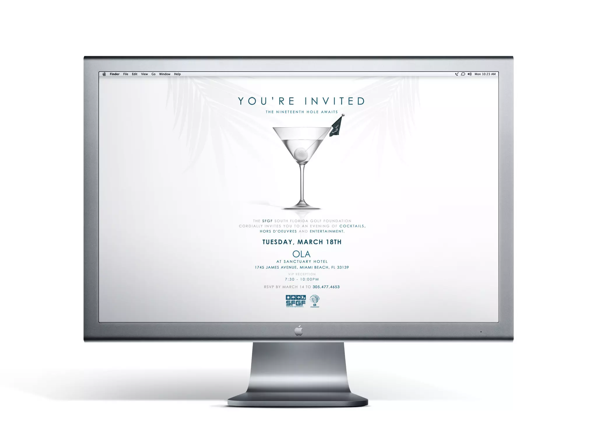 Website Design, Development & Internet Marketing/ SFGF™ SOUTH FLORIDA GOLF FOUNDATION
Corporate Identity/ ARROW CARGO
“OLA” Promotional Event E-Marketing Campaign
International Import/export Cargo Service                                               © Copyright Hugo Hugo Brioso 2010. All Rights Reserved.
                                                                                              © Copyright Brioso 2010. All Rights Reserved.
 