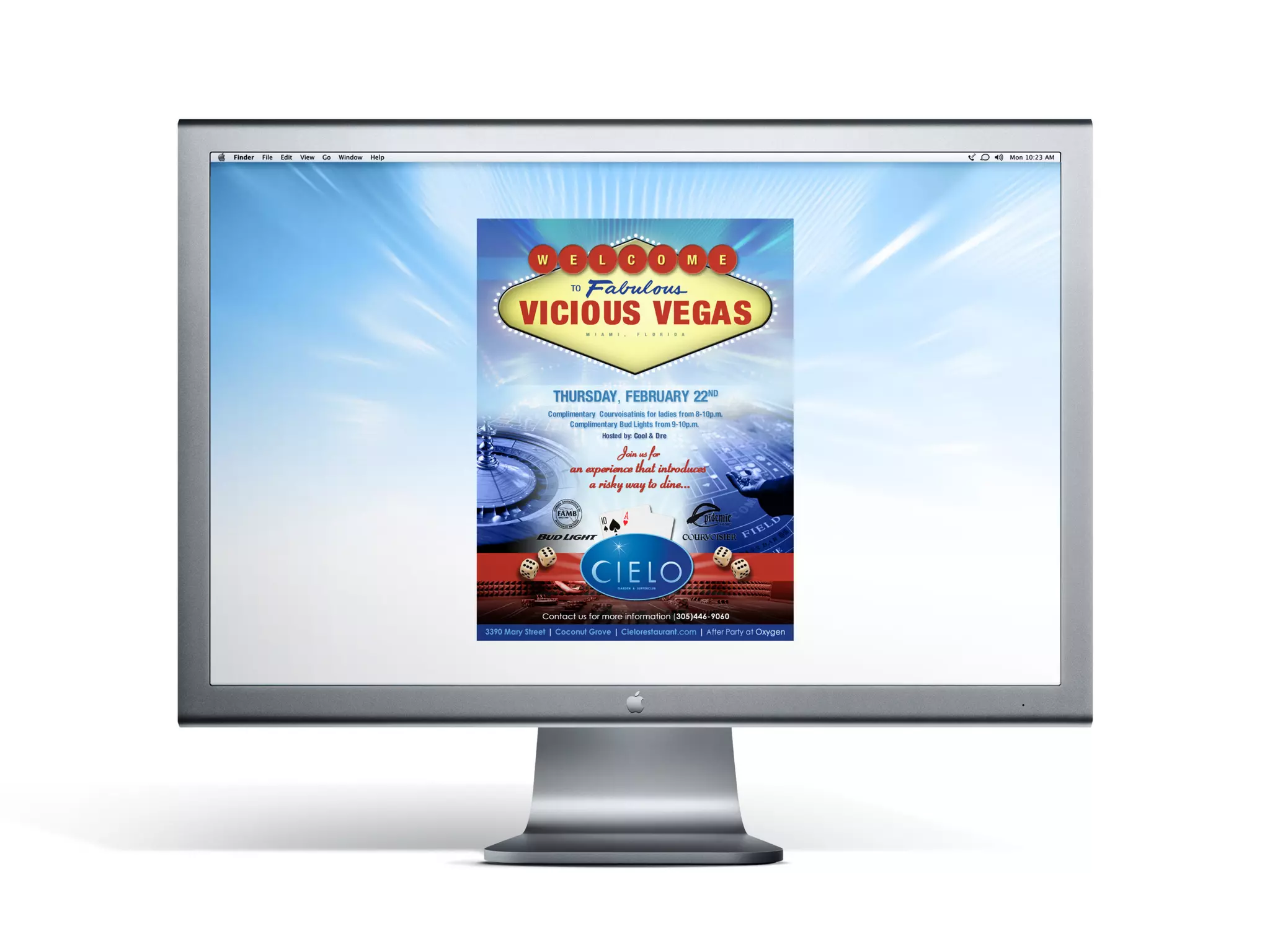 Website Design, Development & Internet Marketing/ CIELO™
“Vicious Vegas” Promotional Event E-Flyer Campaign         © Copyright Hugo Brioso 2010. All Rights Reserved.
 