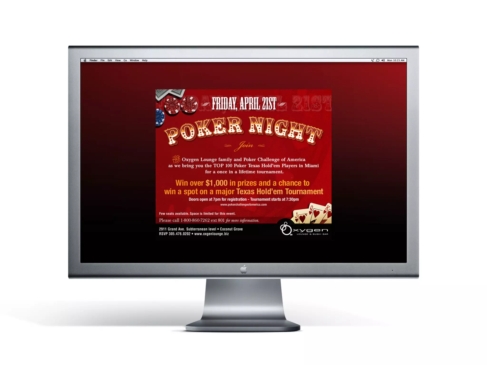 Website Design, Development & Internet Marketing/ OXYGEN™
Corporate Identity/ ARROW CARGO
“Poker Night” Promotional Cargo Service
International Import/export Event E-Flyer Campaign          © Copyright Hugo Hugo Brioso 2010. All Rights Reserved.
                                                                  © Copyright Brioso 2010. All Rights Reserved.
 
