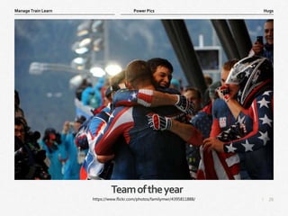 26
|
Hugs
Manage Train Learn Power Pics
Teamoftheyear
https://www.flickr.com/photos/familymwr/4395811888/
 