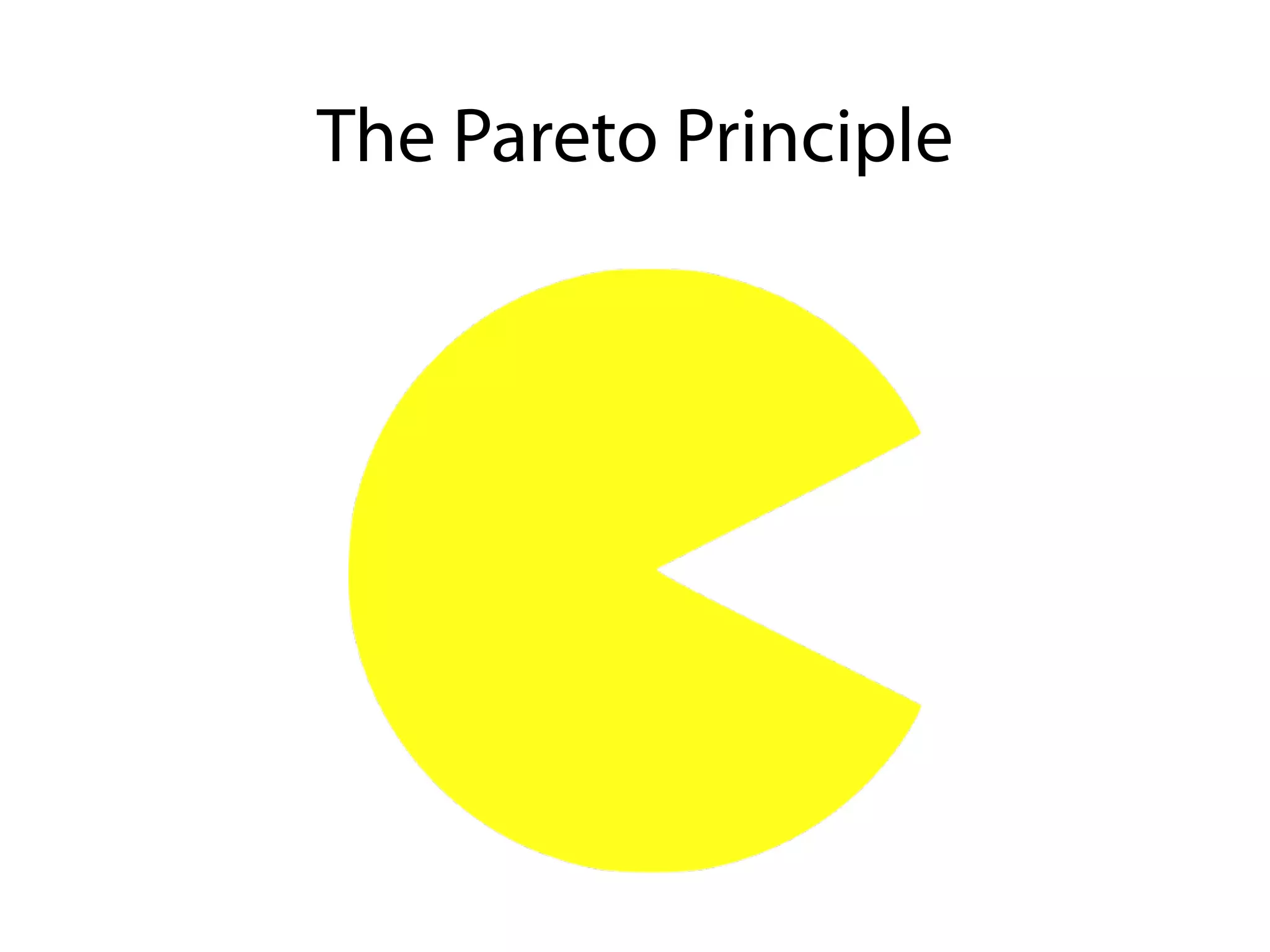 The Pareto Principle
 
