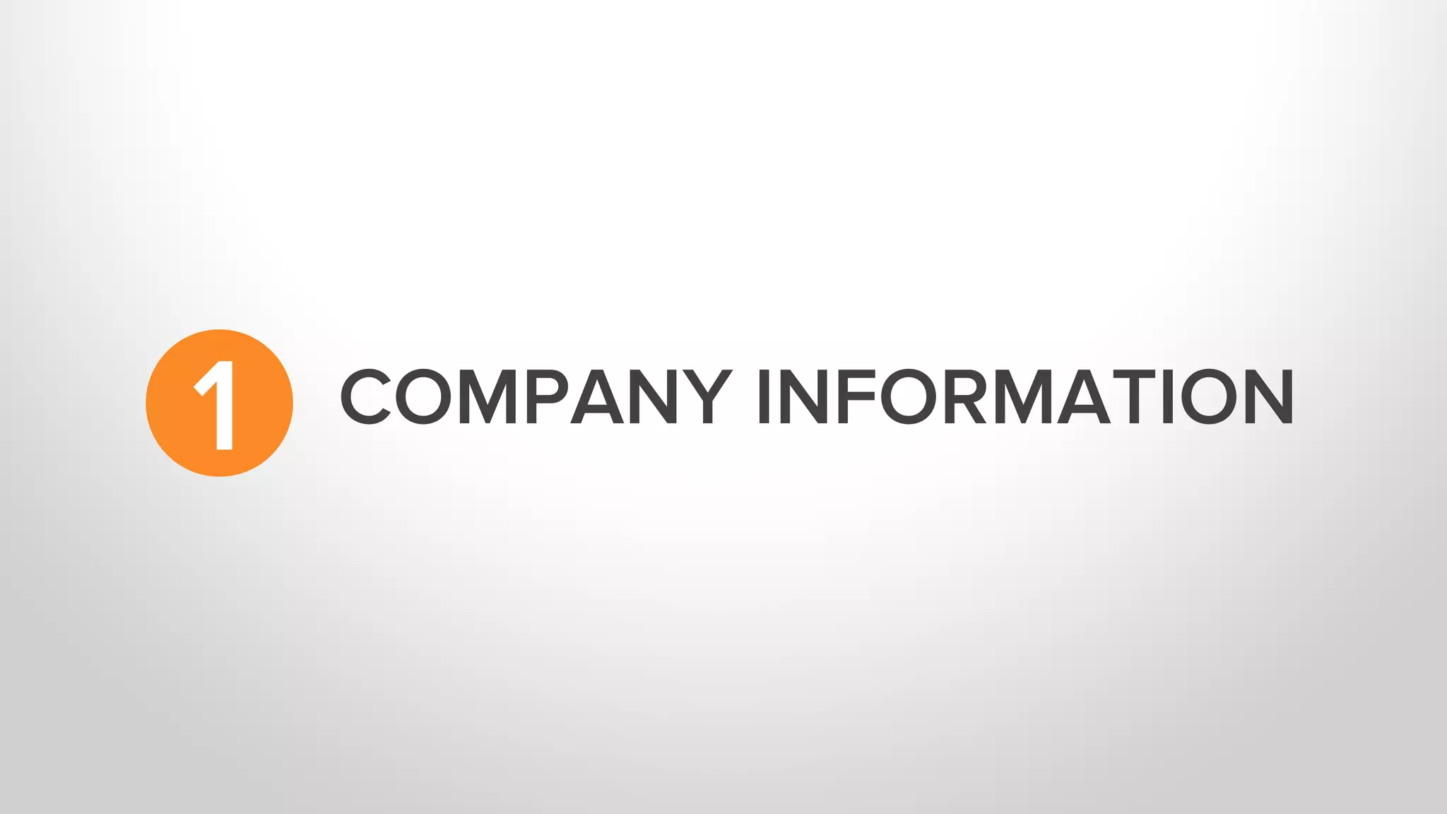 COMPANY INFORMATION1
 