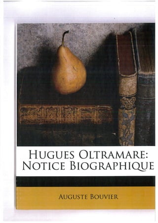 Hugues Oltramare par Auguste Bouvier
