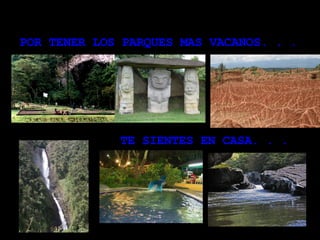 POR TENER LOS PARQUES MAS VACANOS. . .   TE SIENTES EN CASA. . .  