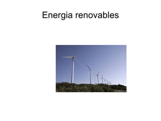 Energia renovables 
