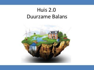 Huis 2.0
Duurzame Balans
 