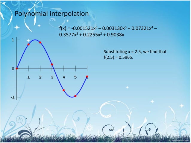 polynomial interpolation | PPT
