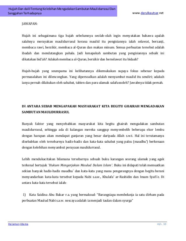 Maulidurrasul - Pro dan Kontra