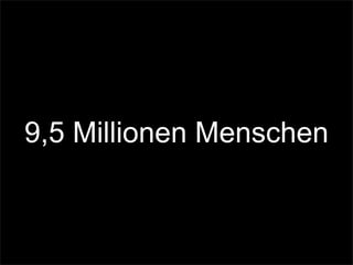 9,5 Millionen Menschen
 