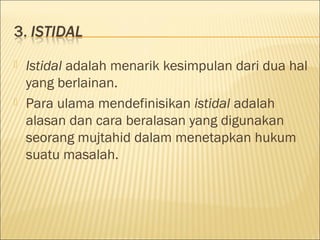 sumber hukum islam & metode ijtihad