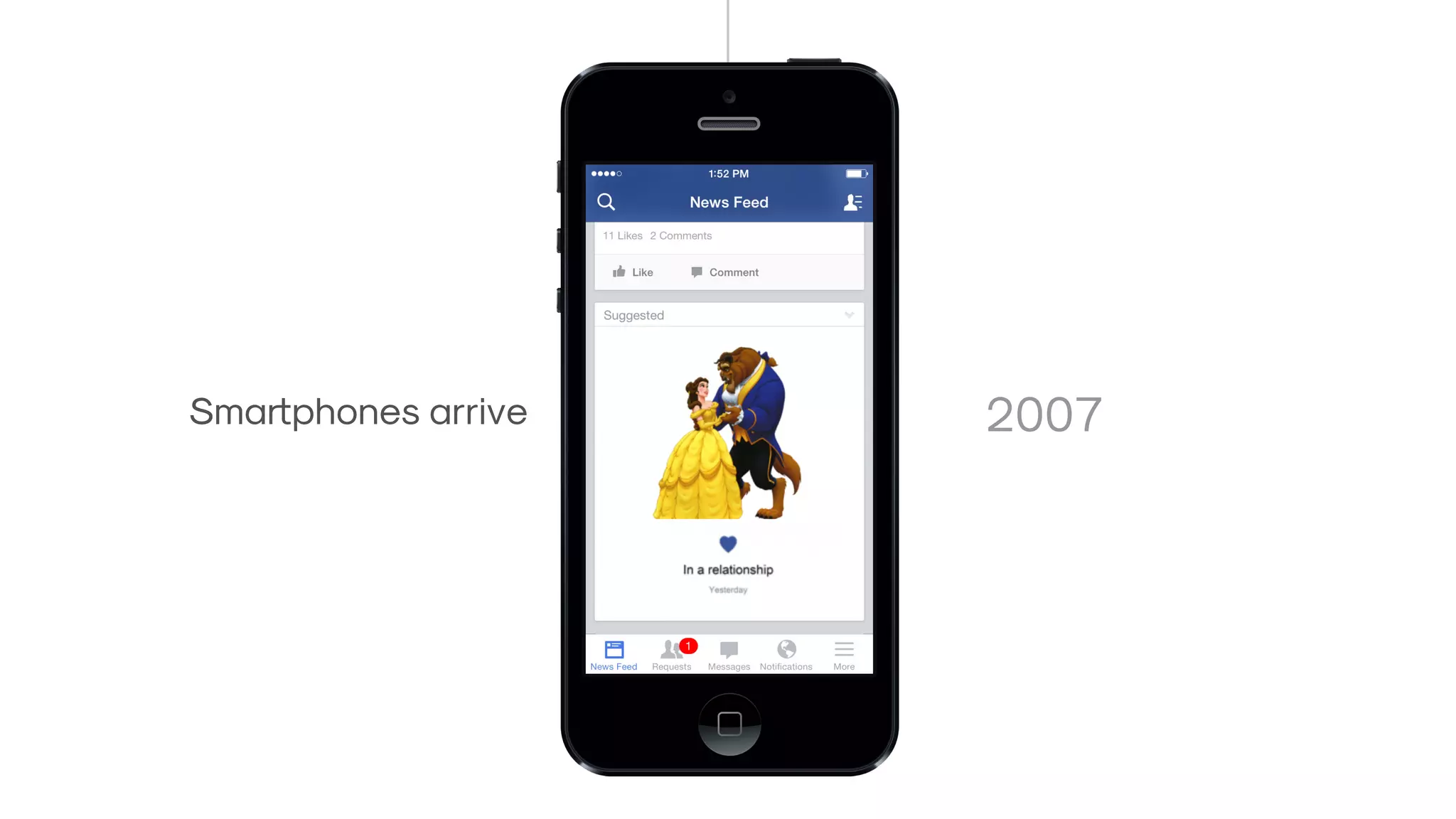 Smartphones arrive 2007
 