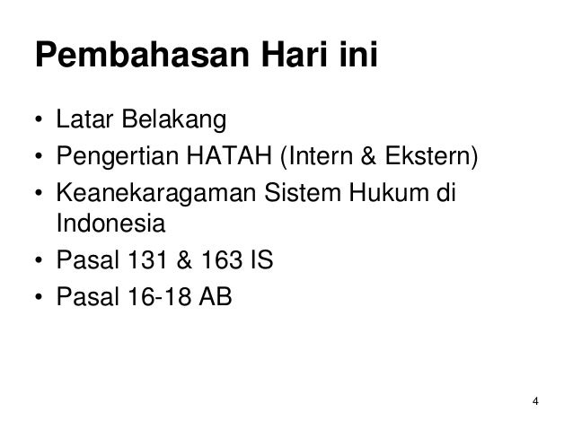 Hukum Antar Tata Hukum