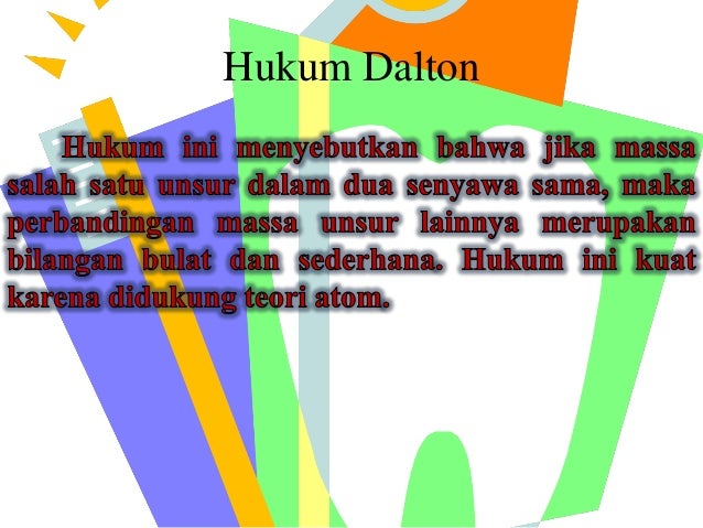 Hukum Dalton beserta Contoh dan Latihan soal