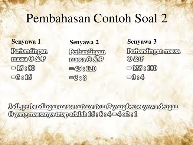 Hukum Dalton beserta Contoh dan Latihan soal