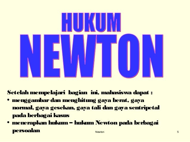 Hukum newton
