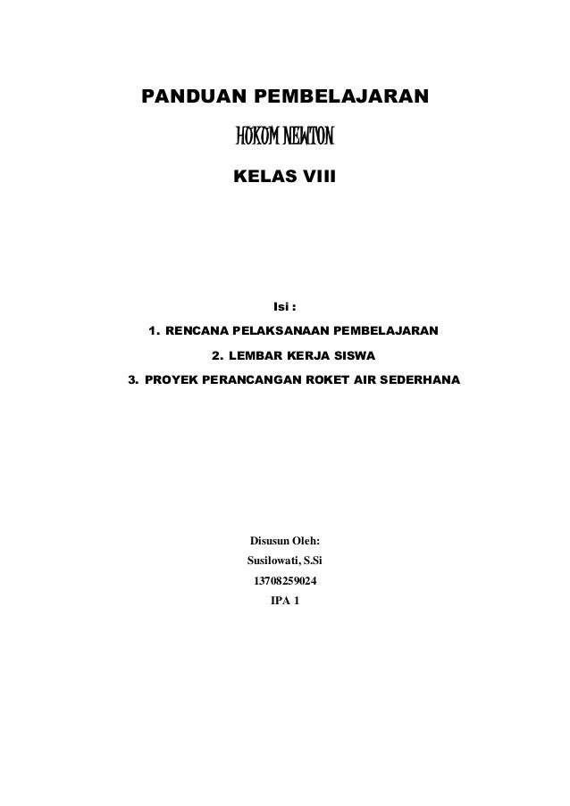Panduan Hukum Newton