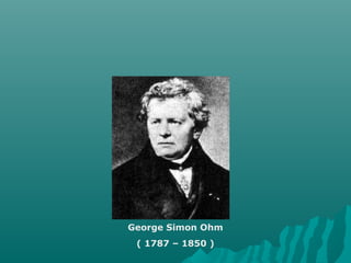 George Simon Ohm
( 1787 – 1850 )
 
